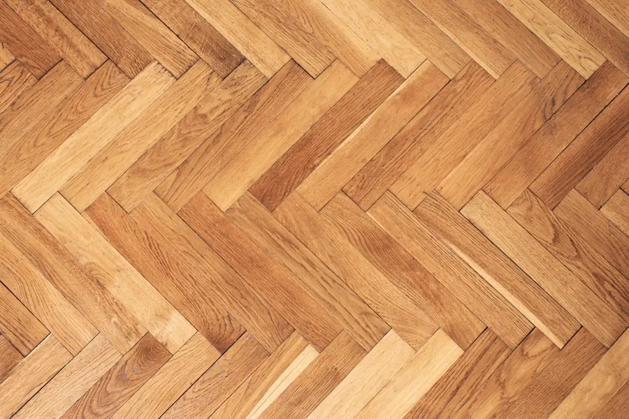 Herringbone laminate flooring